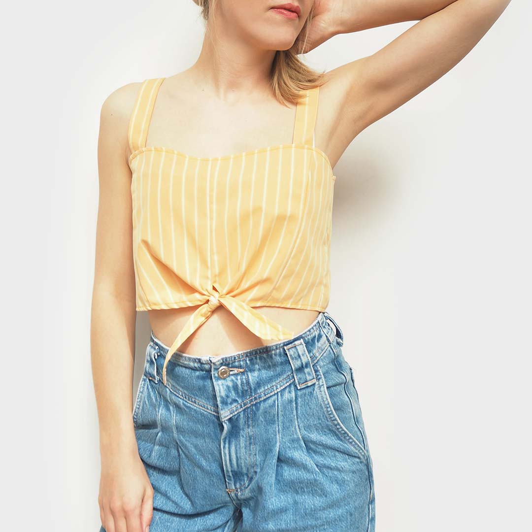 YELLOW MARTHA TOP