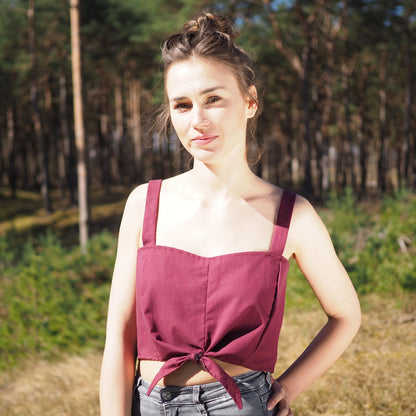 BORDEAUX MARTHA TOP