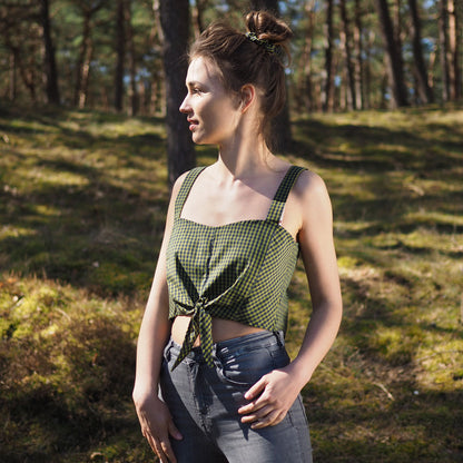 GREEN MARTHA TOP